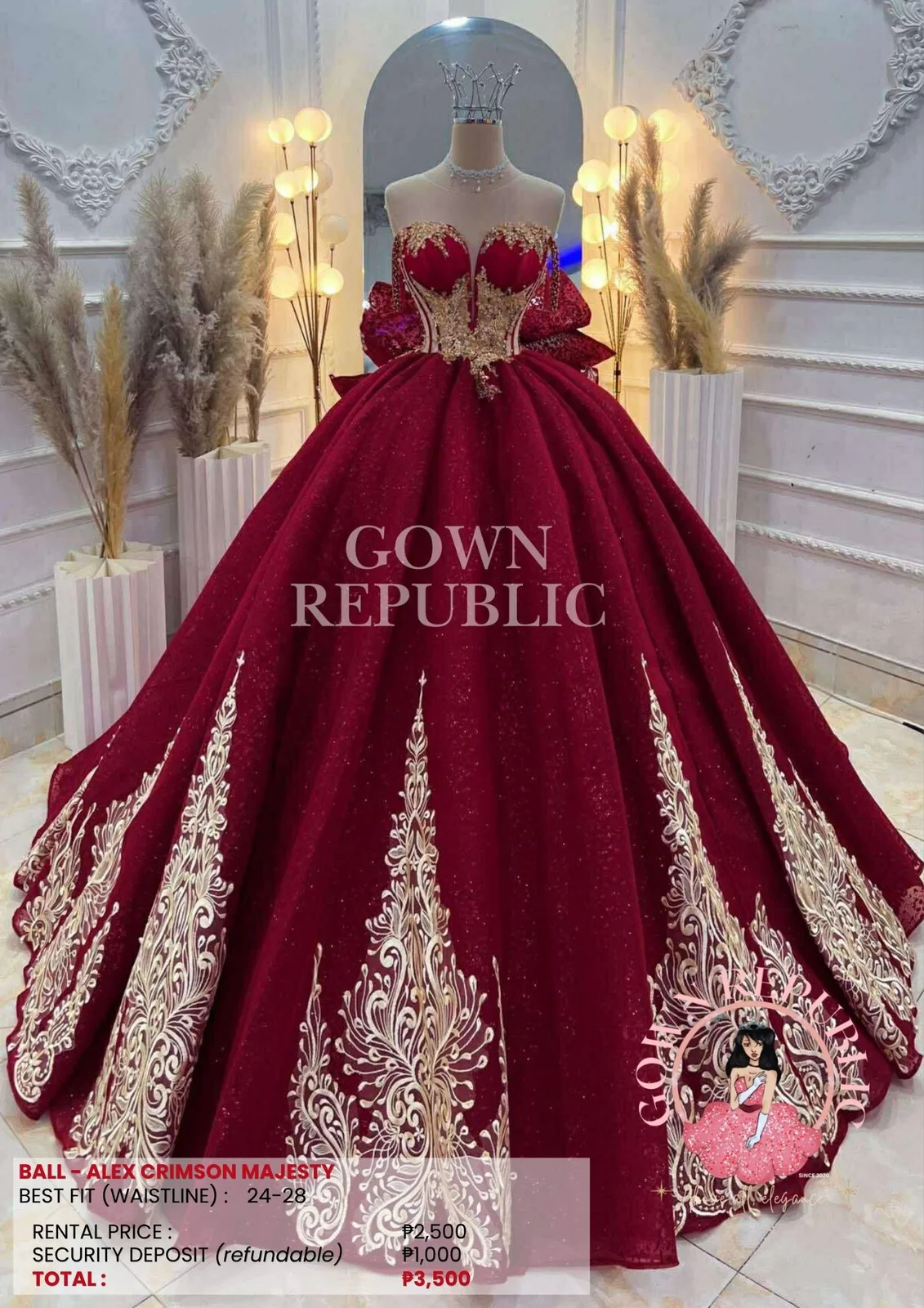 Ball Gowns: Red 245